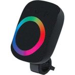 Bisiklet Motosiklet E-Scooter Uyumlu Gidona Bağlantılı Bluetooth Hoparlör 5W Rgb Işıklı Ses Bombası - Siyah