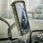 Bisiklet Motosiklet ve Scooter Için Dikiz Ayna Uyumlu Telefon Tutucu Modellere Uyumlu Kolay Kurulum ve Kullanım Ds-Mth3 - 1BW-Beyaz