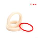 Bisiklet Ön Çatal Yağ Emici Sünger Halka Conta Kiti 32/34/35/36Mm İç Tüpler için, Kırmızı Daireli Yüksek Yoğunluklu Köpük Amortisör Bakım Halkaları, Bisiklet Parçaları Aksesuarı (32mm)
