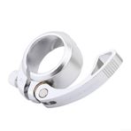 Bisiklet Sele Direği Kelepçesi 41 Mm 33,9 Mm Koltuk Tüpü için, Hafif Alüminyum Alaşımlı Hızlı Çıkarma Yaka, Yol Bisikleti, Mtb, Bisiklet Parçaları için - Siyah, Kırmızı, Gümüş, Altın (gümüş)