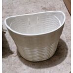 Bisiklet Sepeti Plastik Beyaz