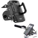 Bisiklet Telefon Tutucu Motosiklet Scooter Bisiklet Cep Telefonu 4-6.9 Inç. 360° Tutucu - Siyah