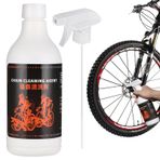 Bisiklet Yağ Giderici Sprey | 500ml Bisiklet Aktarma Organları Yağ Çözücü Sprey - Dağ Bisikletleri, Bisikletler ve Bisikletler için Hızlı Etki Eden ve Etkili Bisiklet Zinciri Temizleme Maddesi