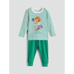 Bisiklet Yaka Baskılı Erkek Çocuk Pijama Takımı (W5) - 2 - 3 Yaş - Renkli
