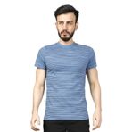 Bisiklet Yaka Erkek T-Shirt 24YCEEO04014 (İNDİGO, XL)