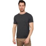 Bisiklet Yaka Erkek T-Shirt 24YCEEO04618 - Antrasit - Melanj