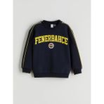 Bisiklet Yaka Fenerbahçe Baskılı Erkek Çocuk Sweatshirt (W5) - Navy - -- - 3 - 4 Yaş