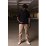 Bisiklet Yaka Havlu Kumaş Yarı Oversize (Hafif Geniş Model) T-shirt SİYAH XXL