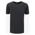 Bisiklet Yaka Kol Ucu Duble %100 Pamuk Slim Fit Erkek T-Shirt - Siyah