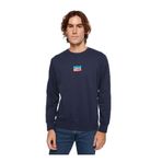 Bisiklet Yaka Mavi Erkek Sweatshırt A2824-0006