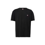 Bisiklet Yaka Siyah Erkek T-Shirt DM0DM20322BDS TJM REG BADGE TEE EXT