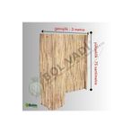 BİŞKİN 75cm X 300cm Afyonkarahisardan Misina Ipli Doğal Bambu Kamış Çit,bahçe Çiti,hasır Çit, Gölgelik