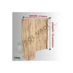 BİŞKİN 75cm X 600cm Afyonkarahisardan Misina Ipli Doğal Bambu Kamış Çit,bahçe Çiti,hasır Çit, Gölgelik