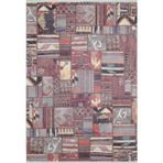 Biskupiec Bordo Patchwork Makinada Yıkanabilir Kaymaz Taban Dijital Makine Baskı Salon Halı-I-Haln-HLN1960-300x400
