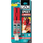 Bison Epoxy Rapid 5 Dakika Şeffaf Çiftli Yapıştırıcı Şırınga 24ml
