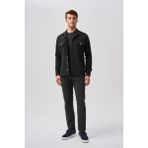 Bisse Bisse Studio Erkek Uzun Kollu Çift Cepli Oduncu Gömlek Siyah BSGMFLN252140_D99 - XL