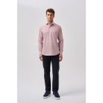 Bisse Bisse Studio Uzun Kollu Regular Fit Italyan Yaka Cepsiz Erkek Bordo Gömlek BSGMEKS252163_E25 - 42