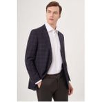 Bisse Comfort Fit Mono Yaka Lacivert Yün Erkek Ceket PCK23Y23109_D39 - 46