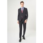 Bisse Erkek Modern Fit Mono Yaka 2 Düğme Çift Yırtmaçlı Takım Elbise SIYAH PTK22K22231_D99