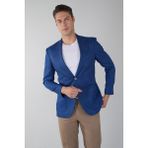 Bisse Erkek Platinum Regular Fit Keten Ceket Taş PCK25Y25005_D39 - Lacivert - 6 Drop - 52