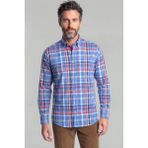 Bisse Erkek Regular Fit Uzun Kol Paşa Yaka Erkek Regular Pamuk Mavi Gömlek GMCZG250009_D35