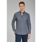 Bisse Modern Fit Paşa Yaka Antrasit Spor Erkek Gömlek GMFLN0222302221_D58 - 2XL