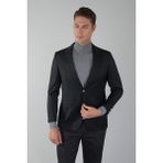 Bisse Mono Yaka Drop 4 Siyah Blazer Erkek yün Ceket PCK23YNOS002_D99 - 56 - --