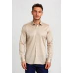 Bisse Platinium Regular Fit Bej Erkek Gömlek PLTG024_D07