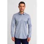 Bisse Platinium Regular Fit Mavi Erkek Gömlek PLTG017_D39 - 2XL - Lacivert
