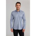 Bisse Platinium Regular Fit Mavi Erkek Gömlek PLTG018_D35