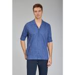 Bisse Regular Fit Apaj Yaka Lacivert Basic Spor Erkek Gömlek GMCZG1722300204_D39
