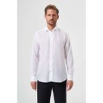 Bisse Regular Fit Beyaz Klasik Düz Erkek Gömlek GM23Y231153_D01