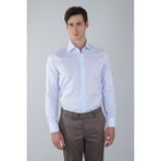 Bisse Regular Fit Cepsiz Pamuk Açık Mavi Erkek Gömlek GMKLS250054_33 - 39