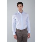Bisse Regular Fit Cepsiz Pamuk Mavi Erkek Gömlek GMKLS250054_35 - 40