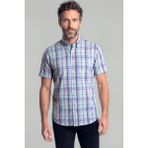 Bisse Regular Fit Erkek Kısa Kol Pamuk Yeşil Gömlek GMCZG250069_D47