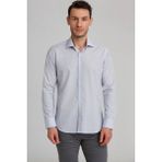 Bisse Regular Fit Gri Basic Klasik Erkek Gömlek GM23K232074_D55 - 44