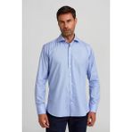 Bisse Regular Fit İtalyan Yaka Mavi Erkek Gömlek PLTG009_D35 - 40