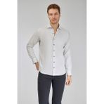 Bisse Regular Fit İtalyan Yaka Taş Pamuk Erkek Gömlek GMFLN0222303221_D60 - XL