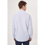 Bisse Regular Fit Kol İçi Apoletli Açık Mavi Erkek Gömlek GM23Y231096_D33 - 2XL