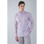 Bisse Regular Fit Paşa Yaka Cepsiz Turuncu Pamuk Erkek Gömlek GMCZG250049_D64 - 2XL