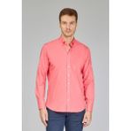 Bisse Regular Fit Paşa Yaka Turuncu Erkek Gömlek GMARS250006_D64 - XL