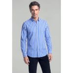 Bisse Regular Fit Uzun Kol Erkek Pamuk Mavi Gömlek GMCZG250021_D35