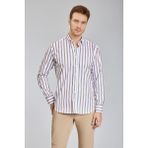 Bisse Regular Fit Uzun Kollu Kahve Pamuk Erkek Gömlek GMCZG250089_C11