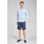 Bisse Regular Fit Uzun Kollu Mavi Erkek Gömlek GMKTN4PAL224020_D35 - 2XL