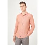 Bisse Slim Fit Kiremit Renk Spor Erkek Gömlek GM23Y231059_D26 - 2XL