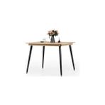 Bistro 90*90 cm /kare Mutfak Masası /kare Yemek Masası /mutfak Masası (Meşe) - Siyah - Meşe - 90 x 90 cm