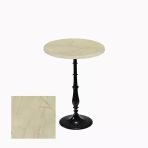Bistro Döküm Ayak Çipa-6006 Masa - (Werzalit, Wermodin Ve Allzalit Tabla 70 Cm Çap) - Golden Marble