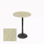 Bistro Döküm Ayak Çipa-6075 Masa - (Werzalit, Wermodin Ve Allzalit Tabla 70 Cm Çap) - Golden Marble