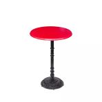 Bistro Döküm Ayak Çipa-6075 Masa - (Werzalit, Wermodin Ve Allzalit Tabla 70 Cm Çap) - Kırmızı