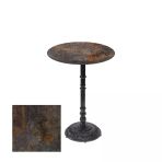 Bistro Döküm Ayak Çipa-6075 Masa - (Werzalit, Wermodin Ve Allzalit Tabla 70 Cm Çap) - Metalic Oxid 3